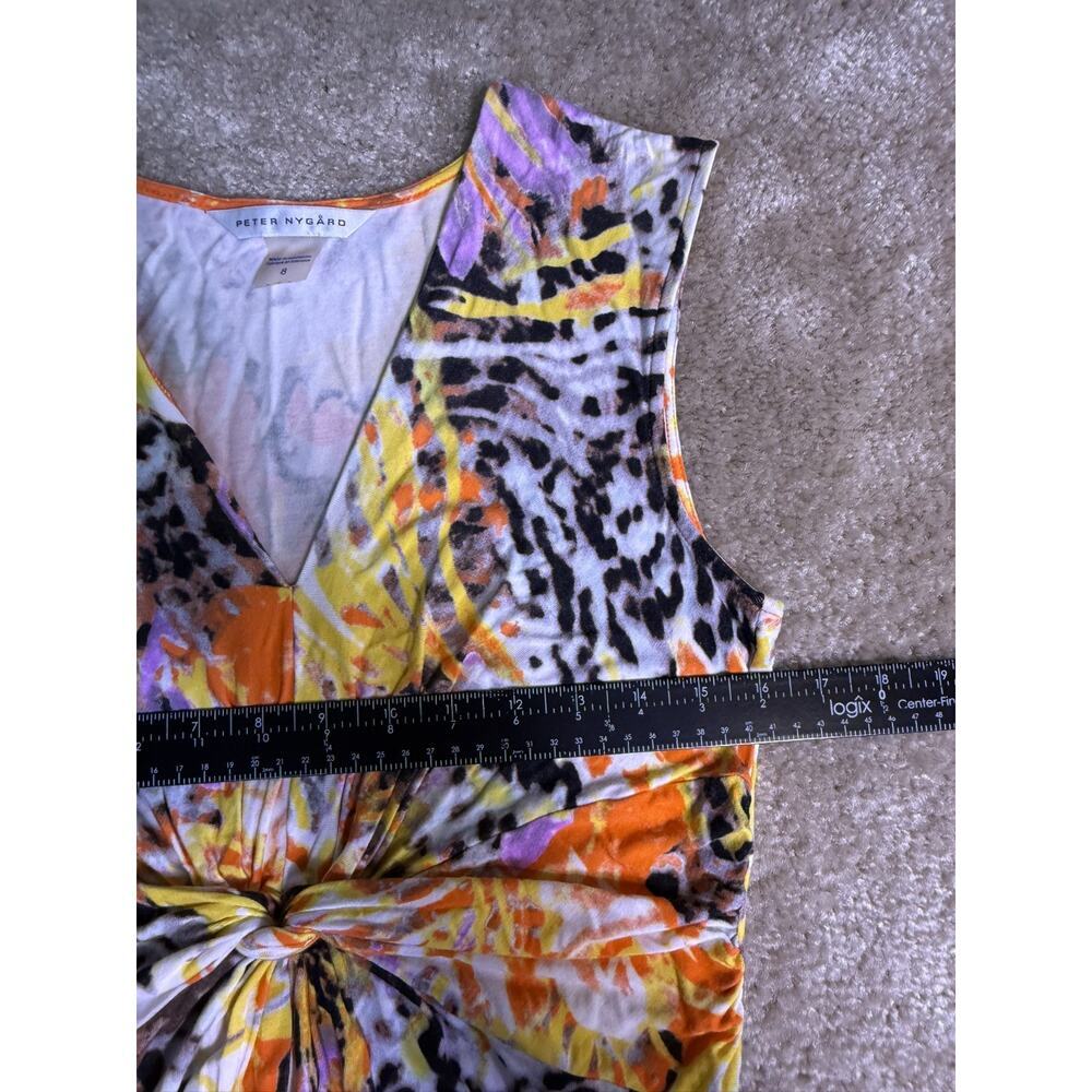 Peter Nygard Women's Sleeveless Maxi Dress Sz 8 Multicolor Animal Print D353 - Picture 9 of 11